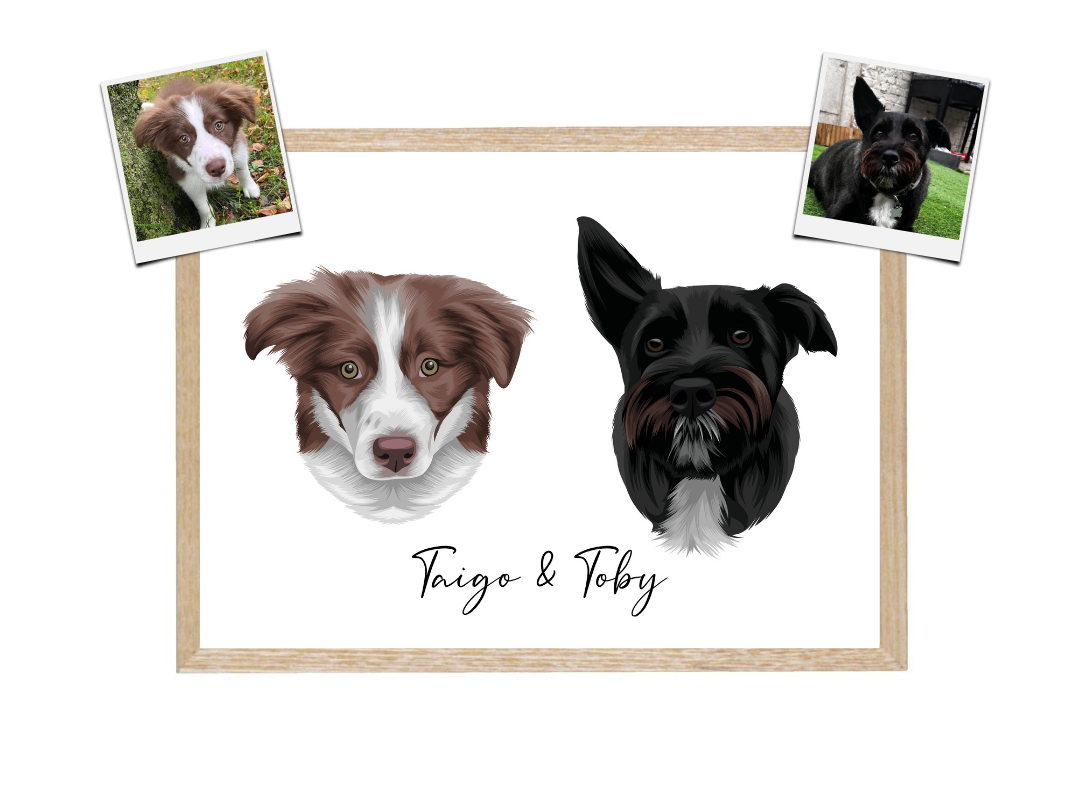 Duo huisdier portret – Classic