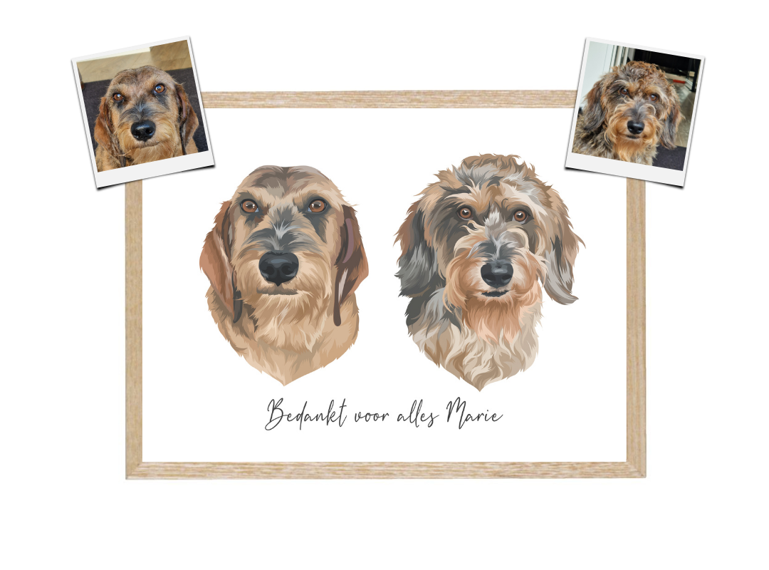 Duo huisdier portret – Classic